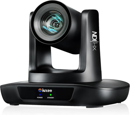 NDI PTZ Camera AI Auto Tracking 3G-SDI/USB3.0/HDMI/LAN PoE 30X Optical and 8X Digital Zoom Live Streaming Camera 1080P 60FPS for Church Services Worship Education Events vMix OBS YouTube