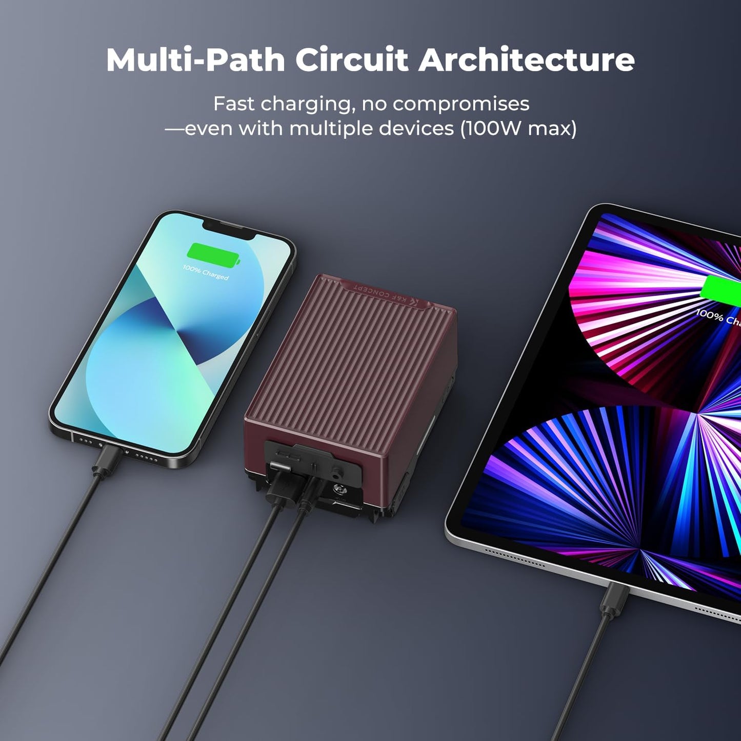 K&F CONCEPT V Mount Battery, 99Wh 6700mAh V-Mount Battery with PD 100W USB-C Fast Charging, with Dual D-TAP/A/USB-C/DC/TFT Display/Emergency Light for Camera, Camcorder, Monitor, Video Light