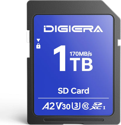 1T LS100 SDXC UHS-I Memory Card - up to 170MB/s, C10, U3, V30, 4K UHD, SD Card for Computers, Digital Cameras, Home Theatre Devices, Car Navigation Systems (1 Pack)