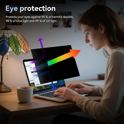 360° Laptop Privacy Screen 14 Inch for 16:9 Computer, 14" Monitor 4 Way Privacy Anti Glare Protector Blue Light Filter Shield Film Compatible with Lenovo/Hp/Dell/Acer/Asus/Thinkpad/Envy/Toshiba