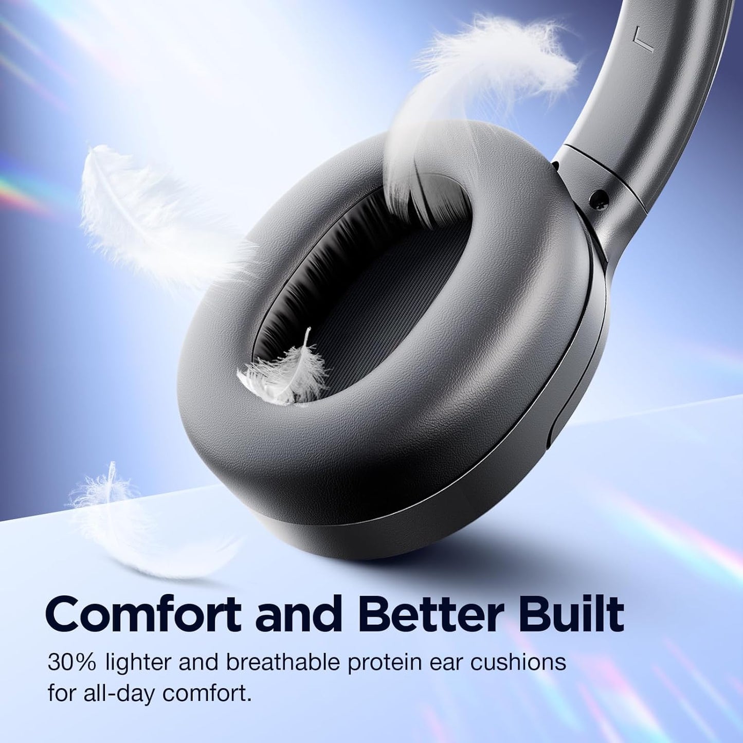 Upgrade Pro‑Level Hybrid Active Noise Cancelling Headphones with HD Sound, Wireless Bluetooth Headphones Over The Ear Unequaled Comfort, Vivid Deep Bass, for Home Office Travel Birthday Gift