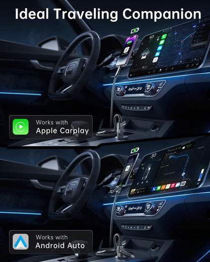 SHEZI Nylon Braided 4 in 1 USB C Cable 240W 5FT Compatible with Lightning Cable, Fast Charging for iPhone/iPad Charger Cord [480Mbps Data Sync],Multi Charging Cable with Type C/USB A, Grey