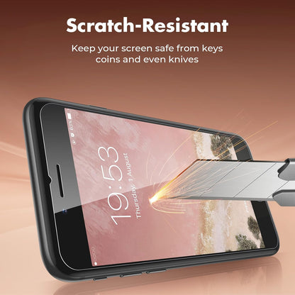 UNBREAKcable Shatterproof Tempered Glass Screen Protector for iPhone SE 2022/SE 2020, iPhone 8/7 [2-Pack] [99.99% HD Clear] [Easy Installation Frame] [9H Hardness][Bubble Free] for Apple 4.7''
