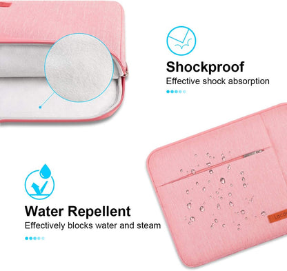 Lacdo Chromebook Case 11 Inch Laptop Sleeve for 11 Inch Acer HP Lenovo Dell Samsung ASUS Chromebook Spin 3 11, 13 inch New Surface Pro 11 Copilot+PC / 10 9 8 X, 11.6" MacBook Air Computer Bag, Peach