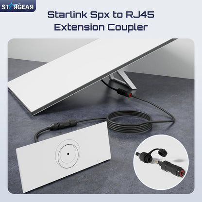 Starlink Ethernet Adapter for Gen 3/Mini, Waterproof Starlink Cable RJ45 Coupler Starlink Mini Ethernet Cable Extension