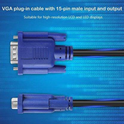 PASOW VGA to VGA Monitor Cable HD15 Male to Male for TV Computer Projector (10 Feet)