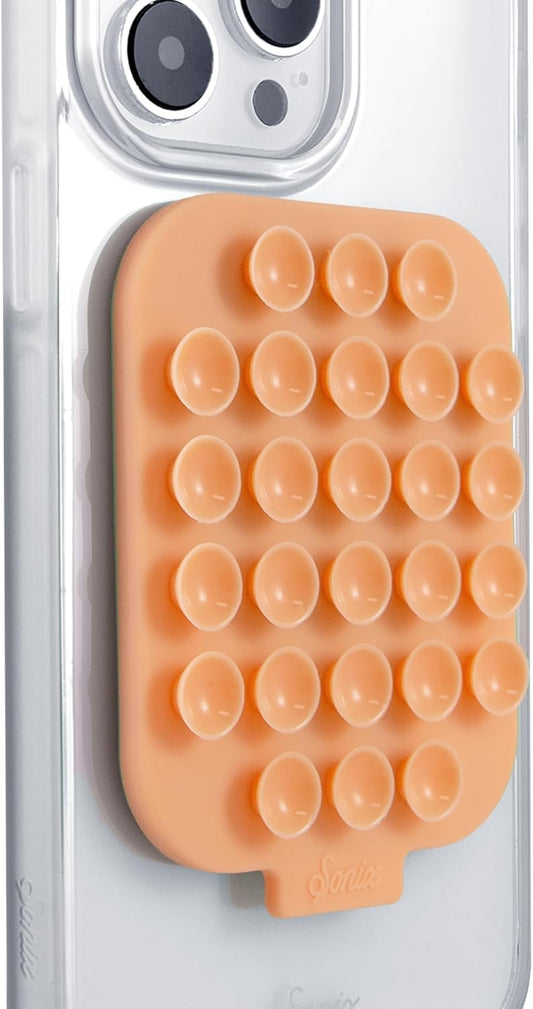 Sonix | Magnetic Silicone Suction Cup Phone Mount for iPhone | Compatible with MagSafe | Peach