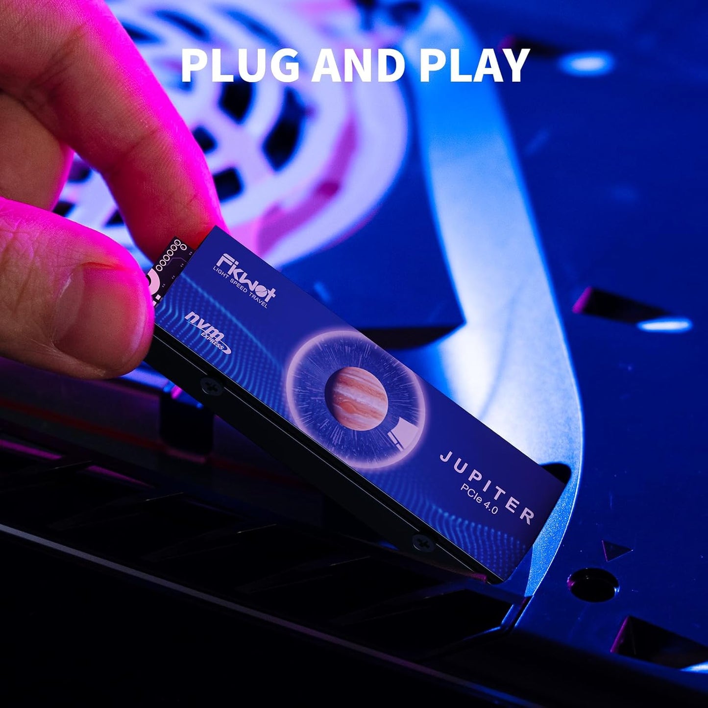 FX910 4TB M.2 NVMe SSD for PS5&PC, PCIe Gen4 2280 Gaming SSD with Heatsink, Up to 7300MB/s, Internal Solid State Drive