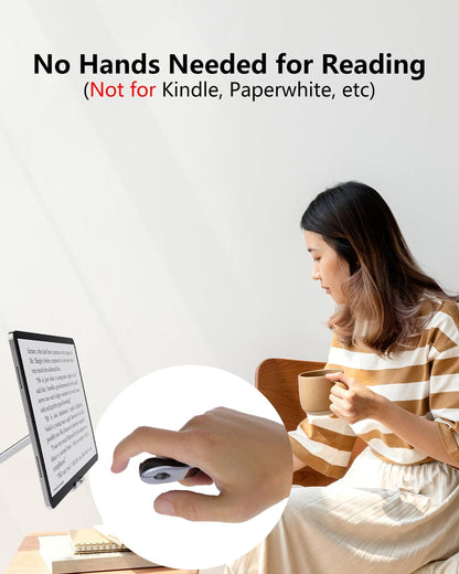 Rechargeable Air Mouse for PC/iOS/Android with Touchpad Wireless PPT Presenter with Bluetooth 2.4G, Works with PowerPoint/Keynote/TikTok/Camera/Kindle App (Silver)