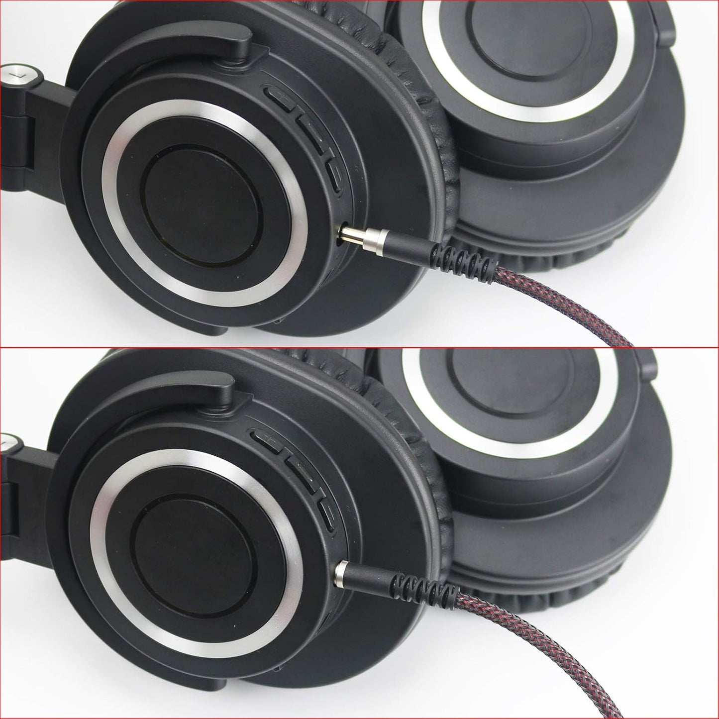 NewFantasia Replacement Audio Upgrade Cable Compatible with Audio-Technica ATH-M50xBT, ATH-AR3BTBK, ATH-SR50BT, ATH-ANC9, ATH-ANC7B, ATH-SR5BTBK, ATH-S700BT Headphones 3meters/9.9ft