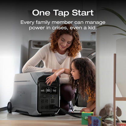 EF ECOFLOW DELTA Pro 3 Portable Power Station, 4096Wh LFP Battery, Expandable to 48kWh, 120/240V 4000W AC Output, Solar Generator for Home Use, Camping Accessories, Emergencies, Power Outages, RVs