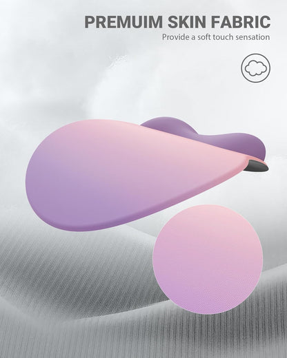 Ergonomic Mouse Pad Wrist Support, Comfortable Mouse Pad Wrist Rest, Relieve Wrist Pain Gel Mouse pad, Non-Slip Rubber Base Mousepad for Laptop, Computer (Gradient Pink Purple)