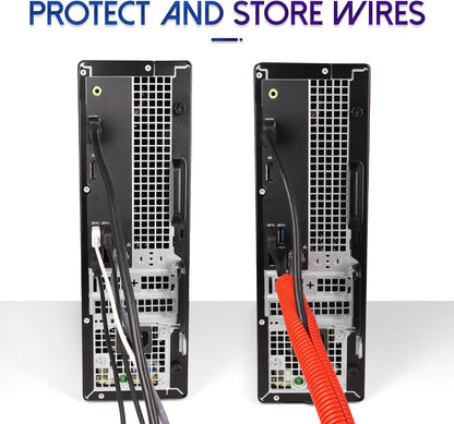 Split Wire Loom Tubing, 10,25ft Cord Protectors from Pets No Chew, Flexible Wire Covers Cord Protectors, Protective Split Cable Sleeve for Automotive Home Industrial Wires(Red, 0.73inch-25ft)