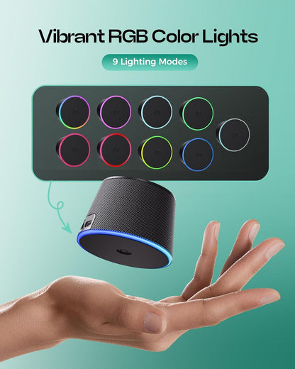 Stocking Stuffers for Men Women: Portable Bluetooth Speaker with Color Light Phone Stand, Christmas Birthday Anniversary White Elephant Gifts for Adults Teens Boy Girl Trendy Stuff