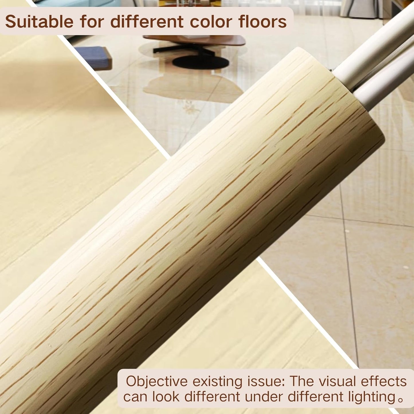10ft Floor Cord Cover Self Adhesive Cord Hider Floor, Heavy Duty Cable Protector, Hide Extension Cords, Cable Management Hide Cords on Floor, Cable Cavity:0.61"(W) x 0.32"(H) Beige