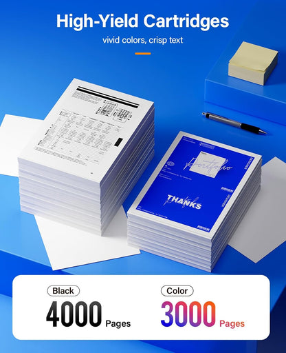 TK-5242 TK5242 Toner Cartridge Set 4-Pack High Yield Replacement for Kyocera 1T02R70US0 1T02R7CUS0 1T02R7BUS0 1T02R7AUS0 Compatible for Kyocera ECOSYS M5526cdn M5526cdw M5026cdn M5026cdw Printer Black