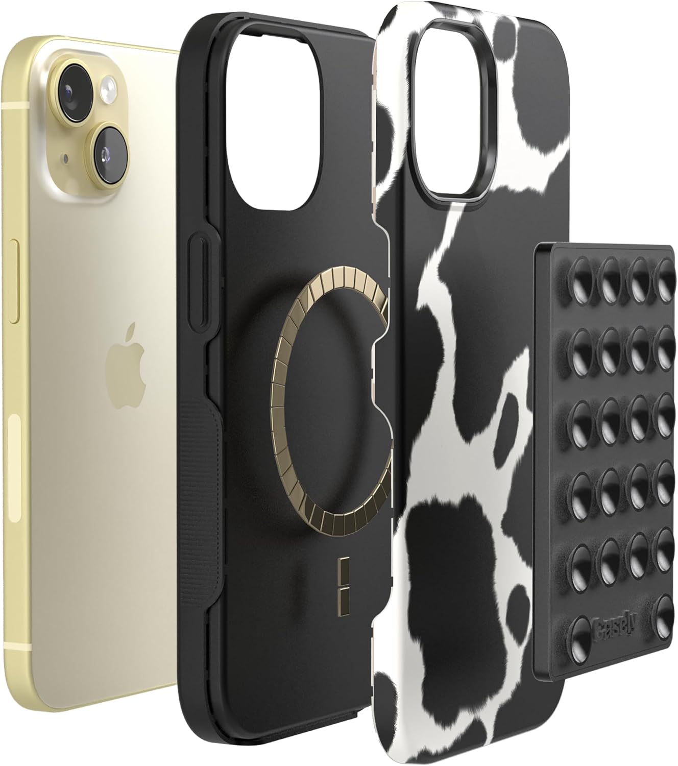 Casely Grippy MagSafe Compatible Cell Phone Mount Silicone Suction Cup Sticky Phone Holder and Stand