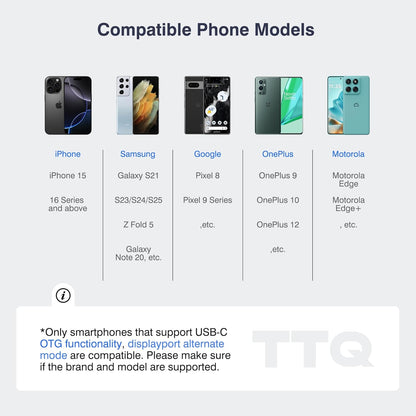 Vlog Selfie Monitor Screen, Magnetic Phone Vlog Selfie Monitor Screen 4K 60fps Bluetooth Remote, Back Camera Monitor for Vlog Live Stream TikTok, Compatible with iPhone & Android