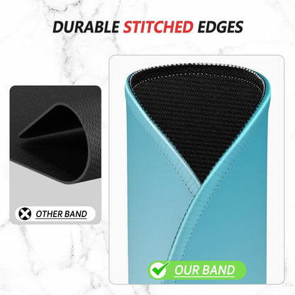 ITNRSIIET Mouse Pad Non-Slip Rubber Base Smooth Surface Stitched Edges Waterproof Durable Compatible with All Mice for Office & Gaming, Desk Accessory, Diameter 8.7 inch, Aqua Gradient
