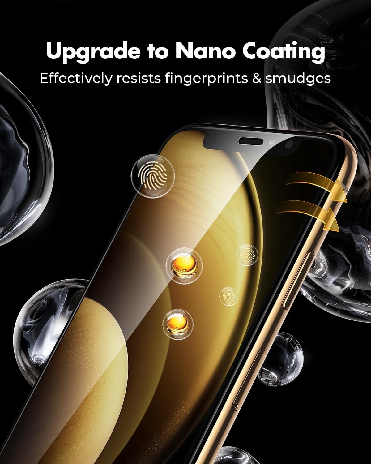 UNBREAKcable Tempered Glass Screen Protector Film for iPhone X/11 Pro/XS (5.8 Inches) [Pack of 2] HD 9H Hardness [Anti-Scratch, Anti-Fingermarks, Bubble Free and Ultra Clear]