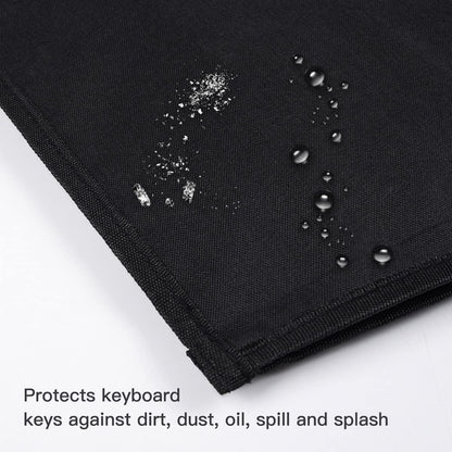 Logitech/Dell/Corsair/Havit/Redragon/Apple Magic Keyboard Dust Cover Pouch Case, Wireless/Wired Computer Gaming PC Keyboard Protector, Black