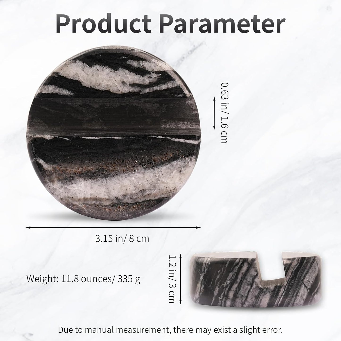 Marble Phone Stand for Desk - Cell Phone Holder for Nightstand Office Decor Compatible with iPhone 17 16 15 Pro Max iPad mini, Telephone Boho Black Marble Kitchen Accessories