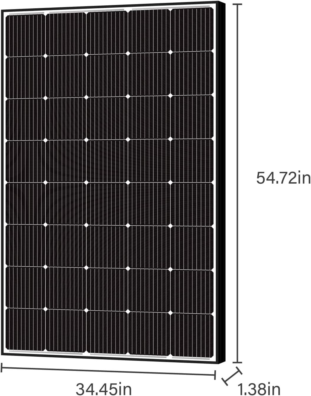 Newpowa 250W Solar Panel Monocrystalline for 12V 24V Norminal System with High-Efficiency Voltage Boost 15V Cells Works Best with MPPT Controller Charger Off-Grid for RV Marine Boat 250 Watts