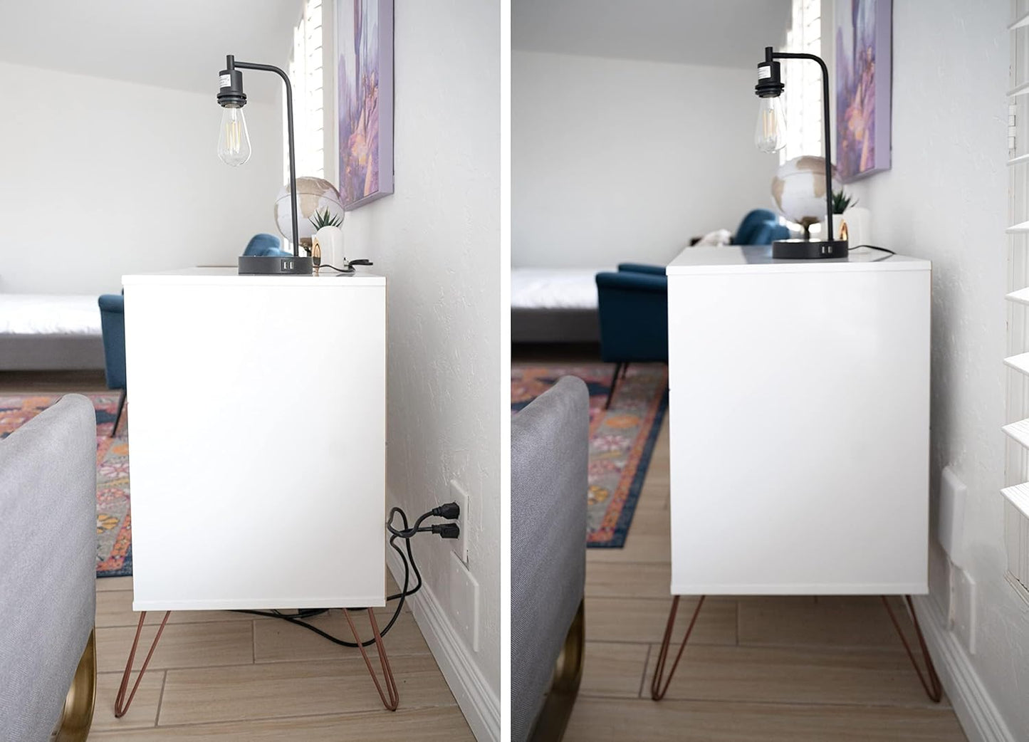 Sleek Socket Original & Patented Ultra-Thin Outlet Concealer With Cord Kit, Flat Extension With Multi Outlets Power Strip, Ideal for Home Improvement, Hide Bulky and Messy Cords