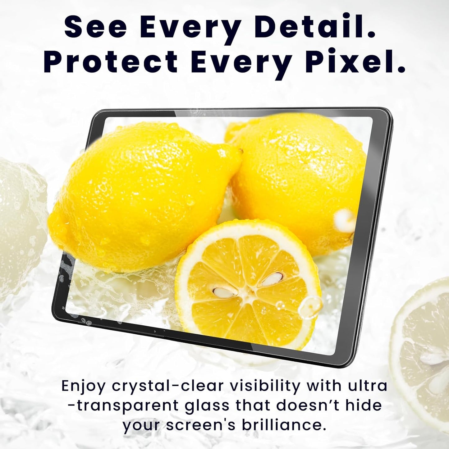 BELLEMOND Tempered Glass Screen Protector for Galaxy Tab S10 FE / S9 FE / S9 / S8 / S7 (10.9”/11”) | Ultra Clear | EZ Guide Kit for Flawless Install | 10H | 1 Pack | Designed in Japan