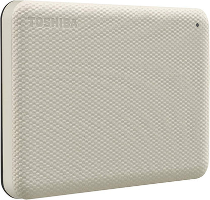 Toshiba Canvio Advance 2TB Portable External Hard Drive USB 3.0, White - HDTCA20XW3AA