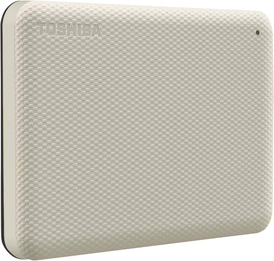 Toshiba Canvio Advance 1TB Portable External Hard Drive USB 3.0, White - HDTCA10XW3AA