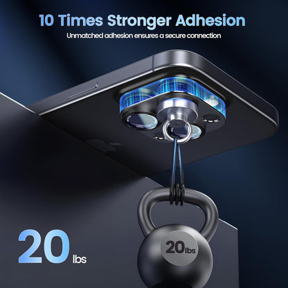 CACOE for iPhone 15 Pro/15 Pro Max Camera Lens Protector - Metal Frame Tempered Glass Cover, [Anti-Scratch] [Drop-Proof][Strong-Adhesion] Camera Screen Cover(Black)