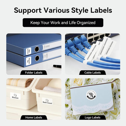 NIIMBOT B1 Label Maker Machine with Tape, Thermal Label Printer Easy to Use for Office, Home, Business, 2 Inch Label Maker with 2'' x1.18'' Labels-230pcs/Roll