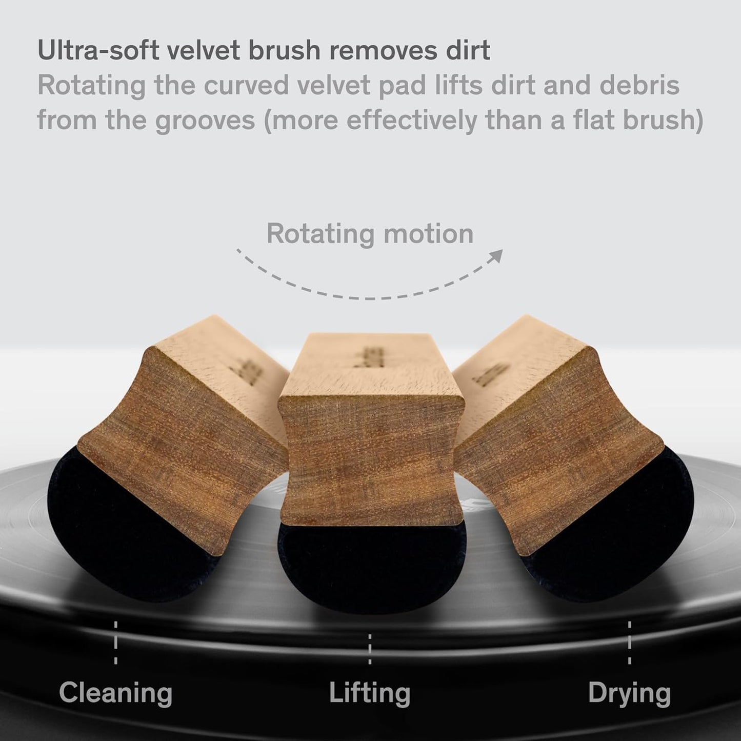 Boundless Audio Vinyl Record Cleaning Kit - 5-in-1 Vinyl Cleaning Kit Includes Velvet Record Brush, Stylus Cleaner, Cleaner Solution, Nylon Brush & Storage Bag