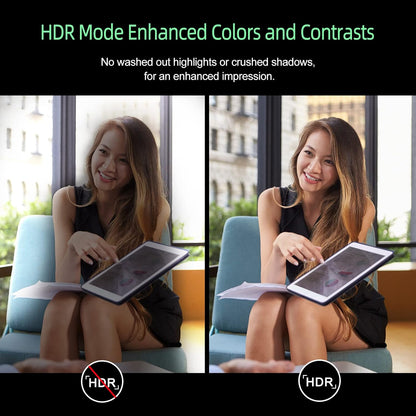 Angetube 1080p Webcam with Ring Light for Streaming: USB 60FPS Web Camera with Microphone-HDR-Enabled-HD Auto Light Correction Web Cam with Adjustable FOV, for Teams, Zoom, PC/Laptop/Mac/Desktop