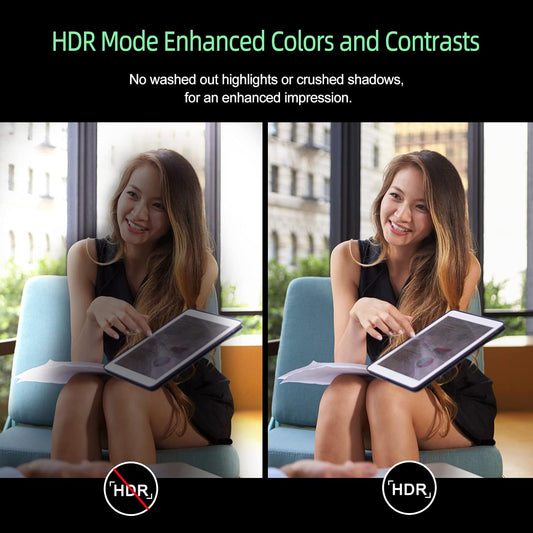 Angetube 1080p Webcam with Ring Light for Streaming: USB 60FPS Web Camera with Microphone-HDR-Enabled-HD Auto Light Correction Web Cam with Adjustable FOV, for Teams, Zoom, PC/Laptop/Mac/Desktop