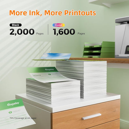 962XL 962 Ink Replacment for HP 962XL Ink Cartridges Combo Pack for HP Ink 962XL Black and 962 Color Combo Pack High Yield Work with Officejet Pro 9010 9020 9015 Series Printers, 4 Pack