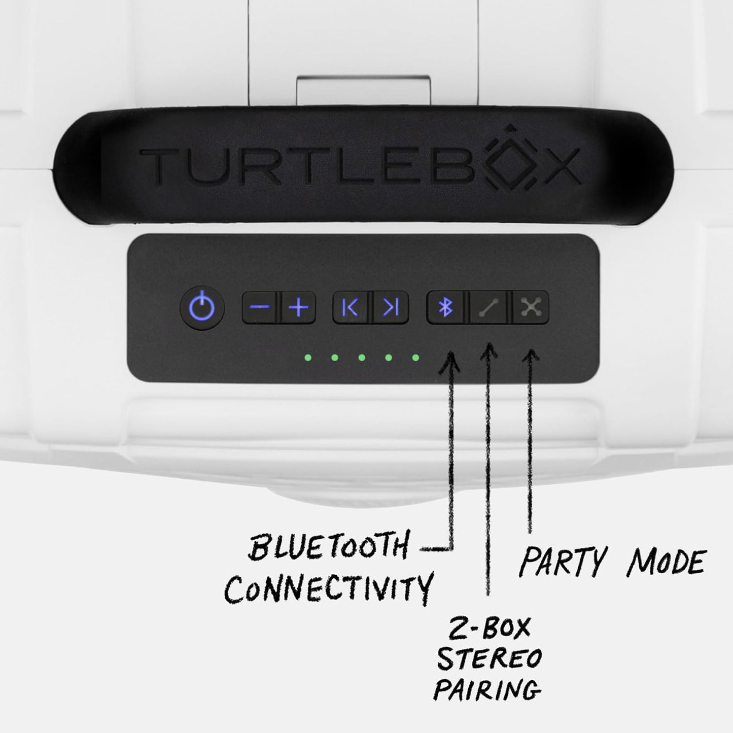 Turtlebox Original Gen 3: Portable Outdoor Bluetooth Speaker – Ultra-Loud (120dB), Waterproof (IP67), Rugged, Impact-Resistant, 3-Day Battery | Party Mode: Unlimited Pairing Stereo, White/Blaze Orange