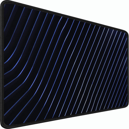 Gaming Mouse Pad, 31.5x15.7 inch Large Extended Computer Keyboard Mouse Mat, Water Resist Non-Slip Mousepad Rubber Base Long XXL Desk Mouse Pad for Work & Gaming, Office & Home, Blue line