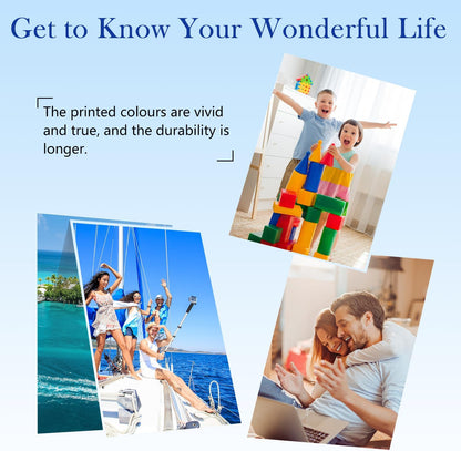 936e Ink Cartridges (with Chip) High Yield Combo 4-Pack Compatible for HP 936e 936 Ink Cartridges for OfficeJet Pro 9125e 9135e 9128e 9122e 9130b Wide Format 9730e Printers (BKCMY)