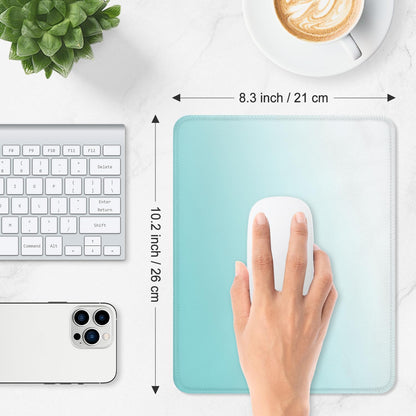 ITNRSIIET Mouse Pad Non-Slip Rubber Base Smooth Surface Stitched Edges Waterproof Durable Compatible with All Mice for Office & Gaming, Desk Accessory, 10.2x8.3x0.12 inch, Sky Gradient