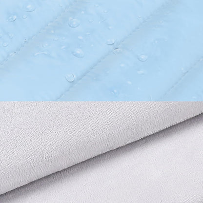 MOSISO 14 inch Laptop Case, 14 inch Puffy Laptop Sleeve Compatible with HP Lenovo Dell ASUS Acer, HP Stream, Dell Latitude, Lenovo IdeaPad, Polyester Horizontal Bag with Small Case, Air Blue