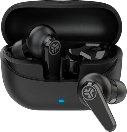 JLab Go Pods ANC True Wireless Bluetooth Earbuds & Charging Case, Hybrid Active Noise canceling + Be Aware for Safe Listening, 26+ Hours Total Playtime, Clear Calls, Custom Sound via App, Black