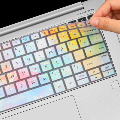Keyboard Cover for HP EliteBook 830 835 840 845 1040 G9 G10 2024 2023 2022 13.3 14 inch Laptop Accessories Keyboard Protective Skin (Not fit The 830/840/845/1040 G8 G7 G6 G5 G4 G3)-Iridescent