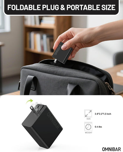 100W USB C Charger,100W Laptop Fast Charger 3-Port GaN Foldable Fast Wall Charger Block,PD3.0 PPS Power Adapter for MacBook Pro/Air,iPad Pro,iPhone 16 Pro,Galaxy S24 Ultra,Steam Deck,Google Pixelbook