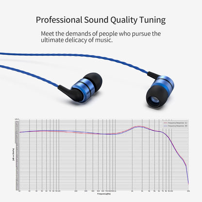 SoundMAGIC E80C Wired Earbuds with Microphone HiFi Stereo Audiophile Earphones Noise Isolating in Ear Headphones Comfortable Fit Super Bass Blue
