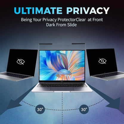 Magnetic Laptop Privacy Screen Filter 16 inch for 16:9 Widescreen Computer Monitor, Removable Anti Blue Light Privacy Shield, Anti-Glare Protector