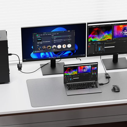 TSUPY DisplayPort to VGA, 1080P DP to VGA Adapter Gold-Plated Display Port to VGA Converter Male to Female Cable to Connect Your Computer to a Large Screen, Projector