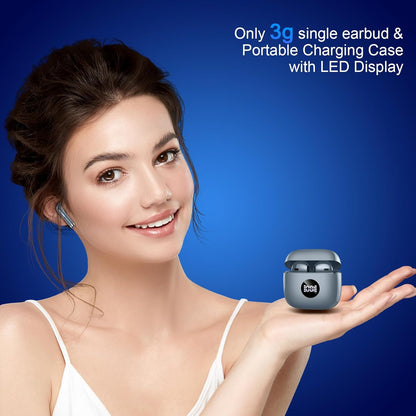 Wireless Earbuds, Bluetooth 5.3 Ear Buds LED Power Display Headphones Bass Stereo, Bluetooth Earbuds in-Ear Noise Cancelling Mic, 40H Playback Mini Case IP7 Waterproof Sports Earphones for Android iOS