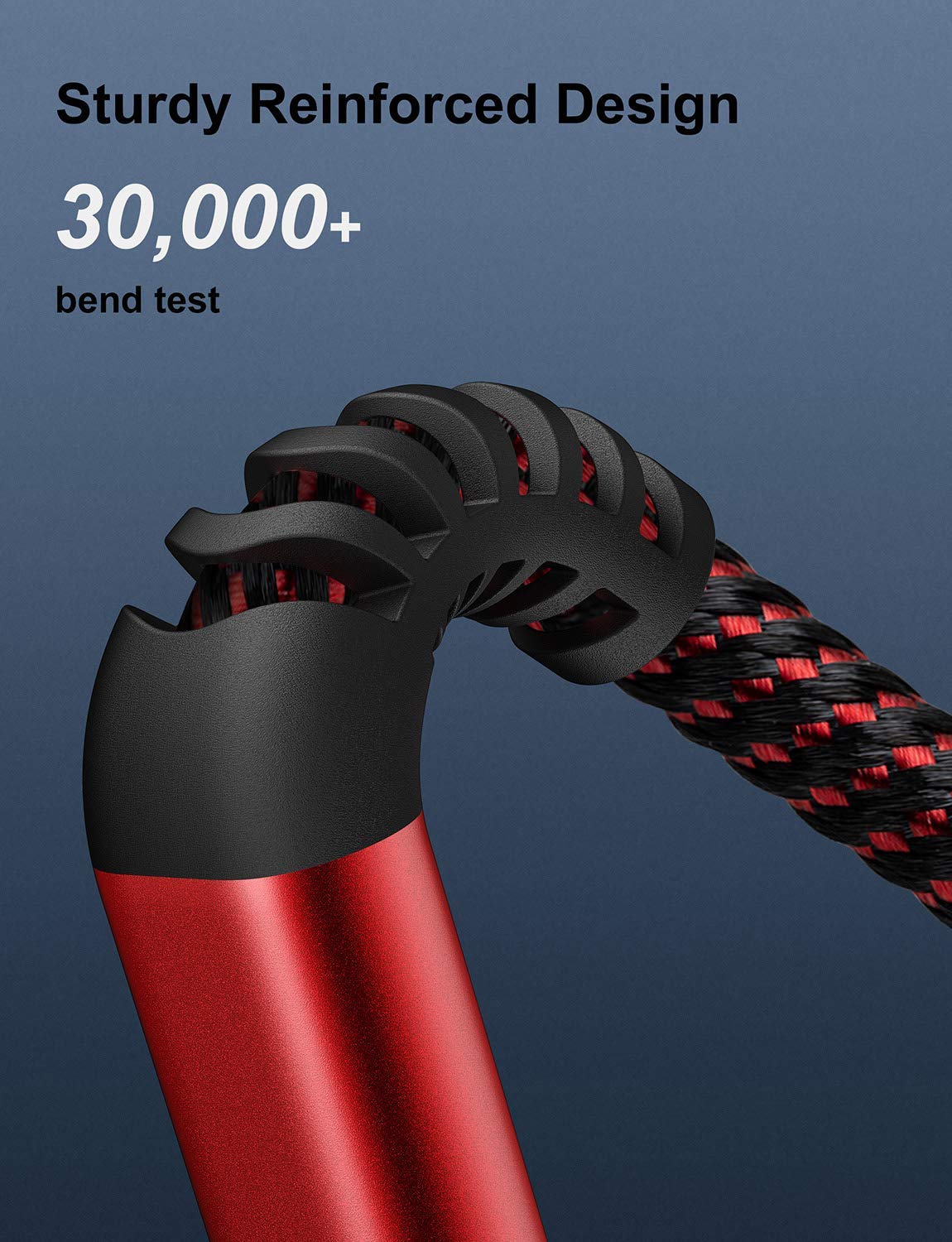 3 Pack 3 FT Lightning Cable Certified iPhone Charger Cable Red Nylon Braided Fast Charging Cord Compatible with iPhone 13/12/11/Pro Max/X/Xs Max/Xr /8 Plus/7 Plus/6S Plus/6 Plus/iPad